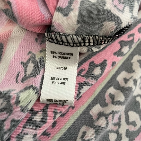 Cato Multi-Color Print Short Sleeve Shirt Maxi Dress Size Petite Large NWT - Picture 7 of 9